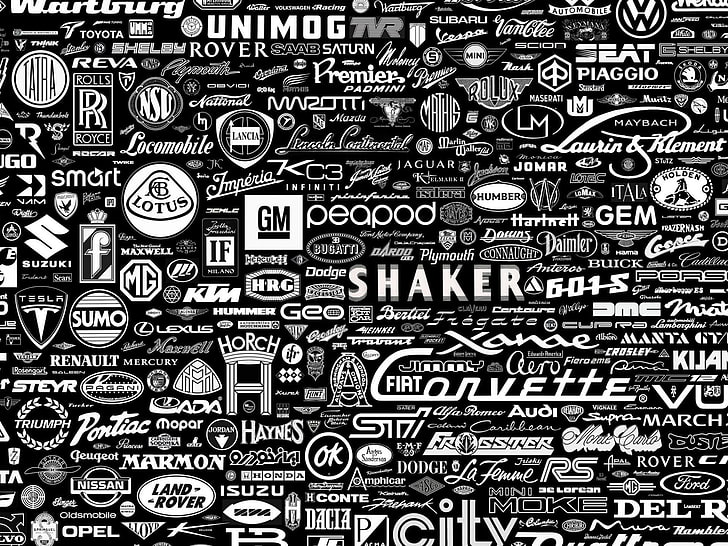 brands, cars, logos, quotes, HD wallpaper