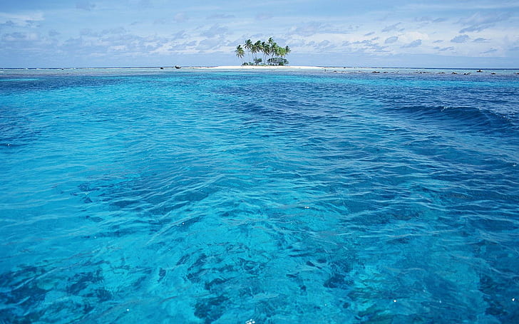 푸른 바다 하와이, 자연, 파랑, 하와이, HD 배경 화면