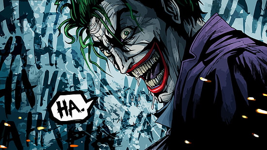 Lo sfondo digitale di Joker, Joker, Batman, i fumetti, Sfondo HD HD wallpaper