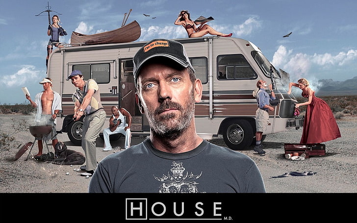 dr house hugh laurie gregory house tv series house md 1280x800 Entertainment TV Series HD Art, Dr House, Hugh Laurie, HD tapet