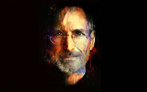 Steve Jobs, Steve Jobs, Ünlüler, Resim, Portre, Gözlük, HD masaüstü duvar kağıdı HD wallpaper