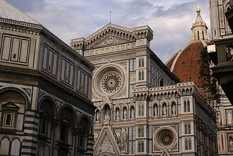 weiße konkrete Kathedrale, Florenz, Stadt, Duomo, HD-Hintergrundbild HD wallpaper