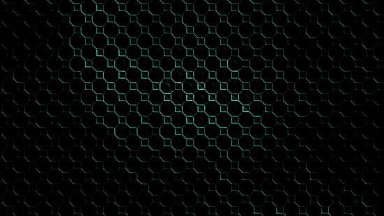 abstract, black background, digital art, geometry, minimalism, Octagons, pattern, Simple, Square, HD wallpaper HD wallpaper