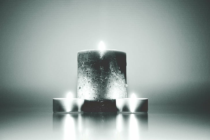 Черно Белое Фото Свечи