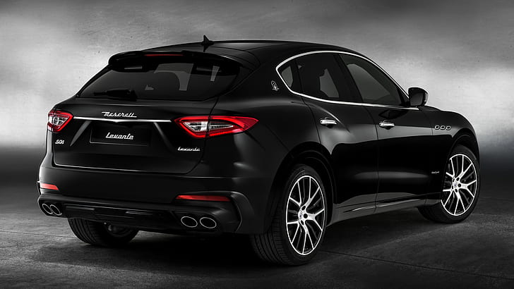 Maserati, Maserati Levante GranSport, Black Car, Car, Crossover Car, Luxury Car, Mid-Size Car, SUV, Fond d'écran HD