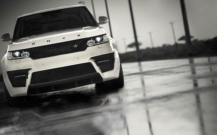 Onyx Range Rover Sport San Marino, white suv, sport, rover, range, onyx, marino, cars, land rover, HD wallpaper
