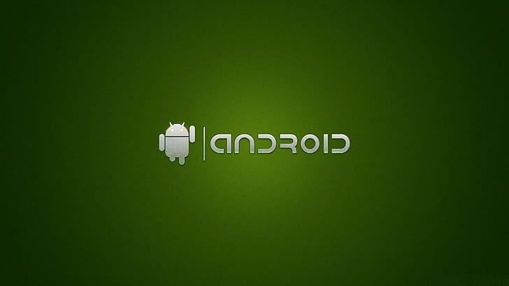 Зеленый Android, зеленый, Android, бренд и логотип, HD обои