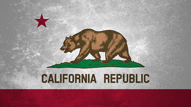 Ходячие мертвецы Полный первый сезон, флаг, Калифорния, HD обои