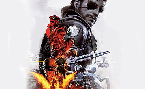 cyfrowa tapeta z gry, Metal Gear, Metal Gear Solid, Metal Gear Solid V: The Phantom Pain, Tapety HD HD wallpaper