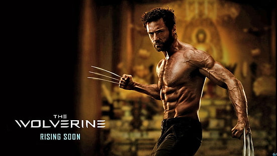 The Wolverine Wolverine Marvel Hugh Jackman Muscles Physique HD, películas, maravilla, wolverine, jackman, hugh, físico, músculos, Fondo de pantalla HD HD wallpaper