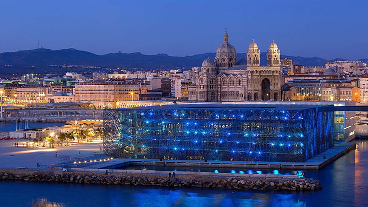 Frankreich, Kathedrale, Marseille, Museum der Zivilisationsgeschichte des Mittelmeers, HD-Hintergrundbild