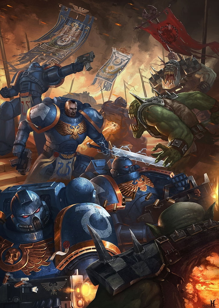 Warhammer 40,000, Ultramarines, HD wallpaper
