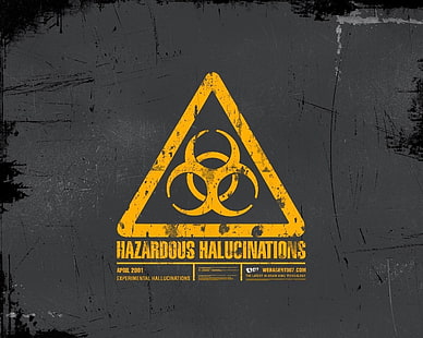 логотип биологической опасности, Sci Fi, биологическая опасность, токсичный, HD обои HD wallpaper