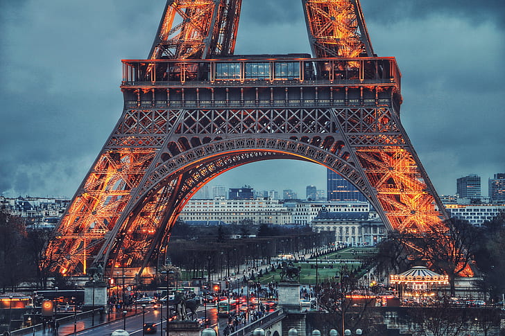 Эйфелева башня, Париж, Франция, HD обои