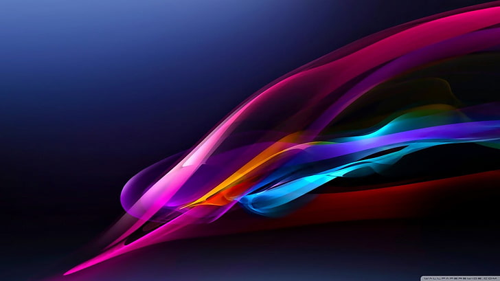 purple, blue, and orange abstract wallpaper, vector, HD wallpaper