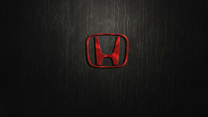 Honda, coche japonés, marca famosa, negro, rojo, logotipo, fondo oscuro, honda, coche japonés, marca famosa, negro, rojo, logotipo, fondo oscuro, Fondo de pantalla HD