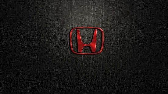 Honda, coche japonés, marca famosa, negro, rojo, logotipo, fondo oscuro, honda, coche japonés, marca famosa, negro, rojo, logotipo, fondo oscuro, Fondo de pantalla HD HD wallpaper