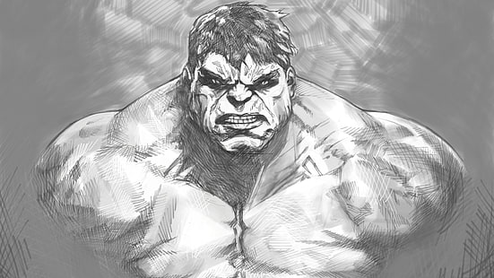 Otrolig Hulk skiss, Serier, Hulk, HD tapet HD wallpaper