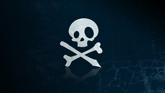 Sombre, crâne, pirate, Fond d'écran HD HD wallpaper