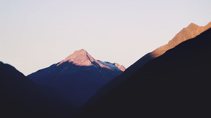 mountain range, mountains, landscape, HD wallpaper