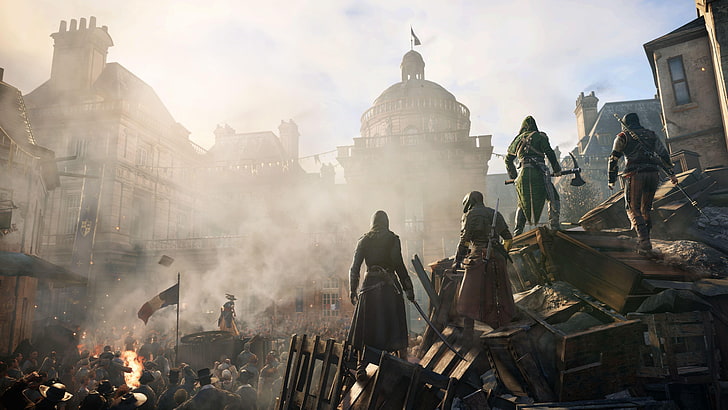 توضيح Assassin's Creed ، Assassin's Creed: Unity ، Assassin's Creed ، ألعاب الفيديو، خلفية HD