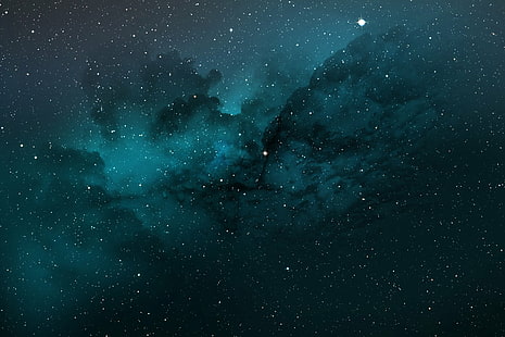 Science-Fiction, Weltraum, Cyan, Sterne, HD-Hintergrundbild HD wallpaper