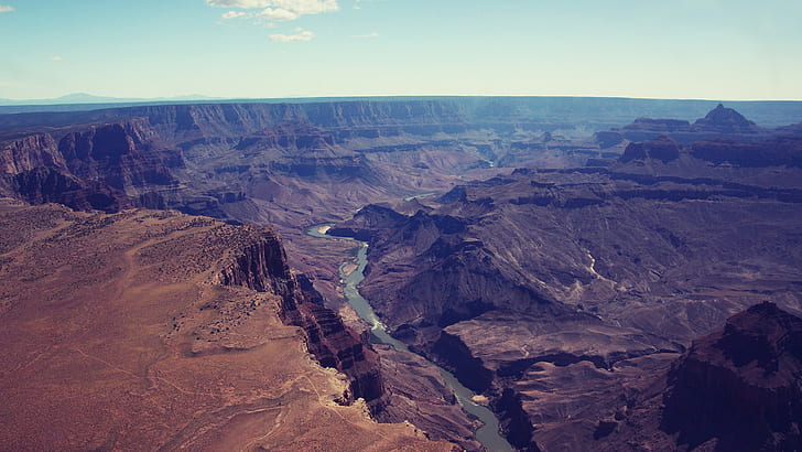 River Grand Canyon Canyon Desert HD, przyroda, rzeka, pustynia, wielki, kanion, Tapety HD