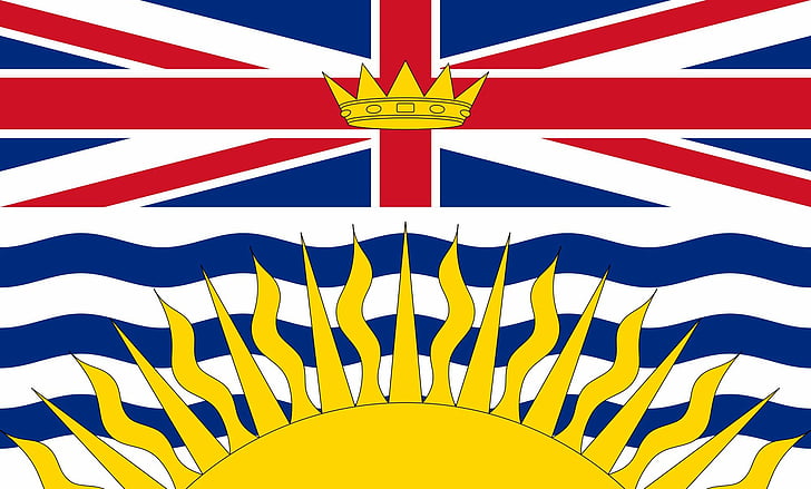 2000px flagga British Columbia svg, HD tapet