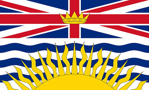 Bendera 2000px dari British Columbia svg, Wallpaper HD HD wallpaper
