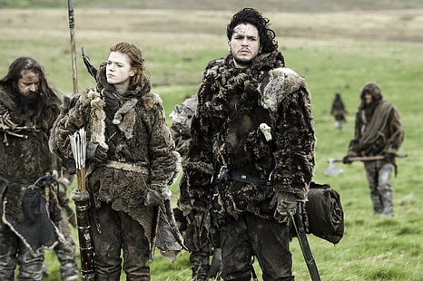 برنامج تلفزيوني ، Game Of Thrones ، جون سنو ، كيت هارينغتون ، روز ليزلي ، يغريت (لعبة العروش)، خلفية HD HD wallpaper