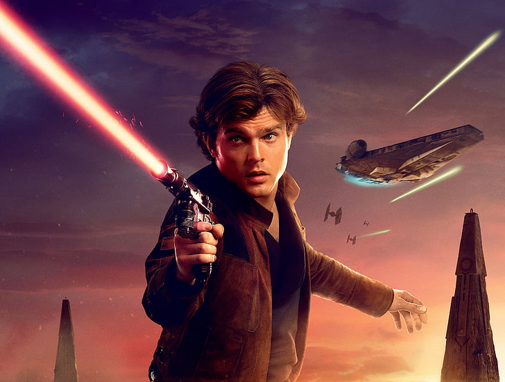 Han Solo, 4K, Solo: Eine Star Wars-Geschichte, Alden Ehrenreich, HD-Hintergrundbild