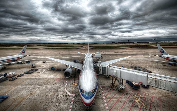 American Airlines, Flughafen, Flugzeug, Boeing, Flugzeug, HD-Hintergrundbild