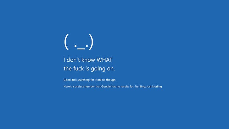 Kunstwerk, Humor, Blue Screen of Death, Windows 10, Text, HD-Hintergrundbild