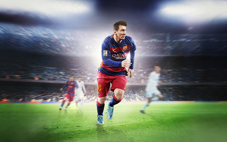 Sfondo di Gioco FIFA 16 Lionel Messi 4k, Sfondo HD