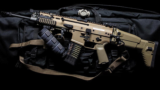  weapons, machine, weapon, assault rifle, SCAR, assaul rifle, SCAR-L, HD wallpaper HD wallpaper