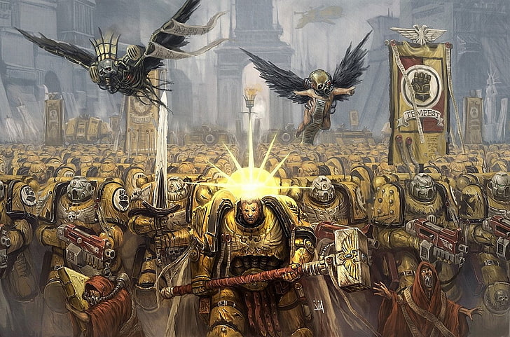 Warhammer, Imperial Fists, HD тапет