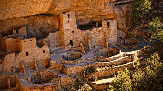 mesa, national park, cliff palace, mesa verde national park, cliff, united states, usa, colorado, HD wallpaper HD wallpaper