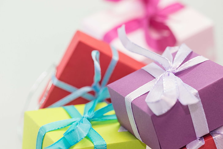 birthday, christmas, gift, gifts, packages, presents, ribbons, surprise, xmas, HD wallpaper