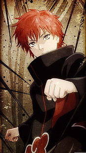 fond d'écran de personnage homme anime aux cheveux roux, Sasori, Akatsuki, Naruto Shippuuden, anime, Fond d'écran HD HD wallpaper