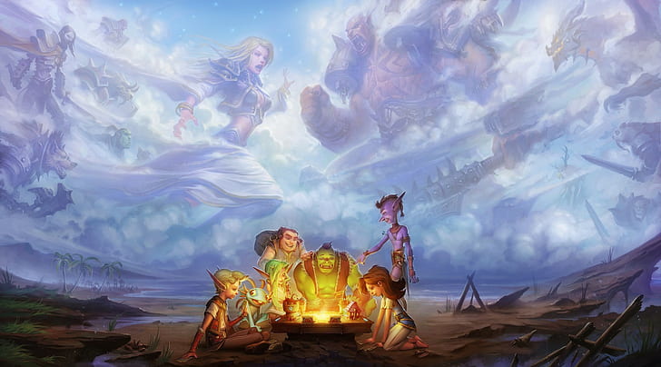 fantasy art, Warcraft, Hearthstone: Heroes of Warcraft, Hearthstone, video games, HD wallpaper