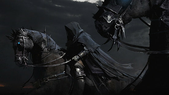 horse, fantasy art, Nazgûl, movies, The Lord of the Rings, HD wallpaper HD wallpaper