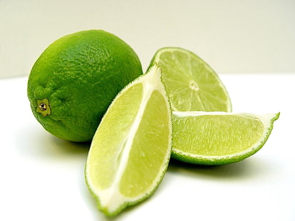 green lime, lime, sour, citrus, HD wallpaper HD wallpaper