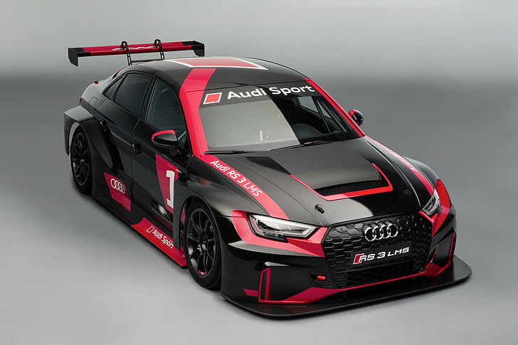 Audi, Audi RS3, Audi RS 3 LMS, samochód wyścigowy, Tapety HD