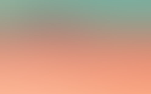 hijau, oranye, lembut, pastel, gradasi, kabur, Wallpaper HD HD wallpaper