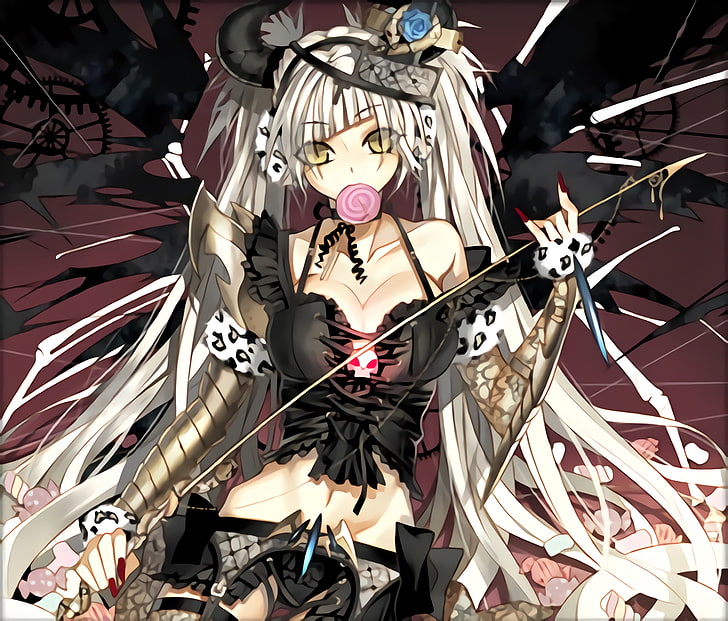 Anime, originelle Charaktere, Gothic, Hörner, Anime Girls, HD-Hintergrundbild