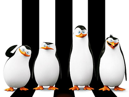 pingviner av madagaskar, skeppare, kowalski, pingviner, 2014, pingviner av madagaskar, skeppare, kowalski, pingviner, 2014, HD tapet HD wallpaper
