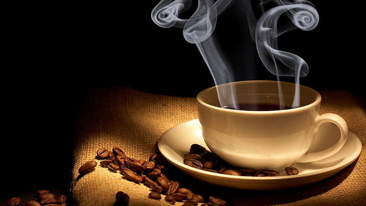 café, copo, bebida, quente, HD papel de parede