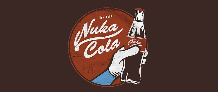 Nuka Cola illüstrasyon, Nuka Cola, serpinti 4, video oyunları, HD masaüstü duvar kağıdı HD wallpaper