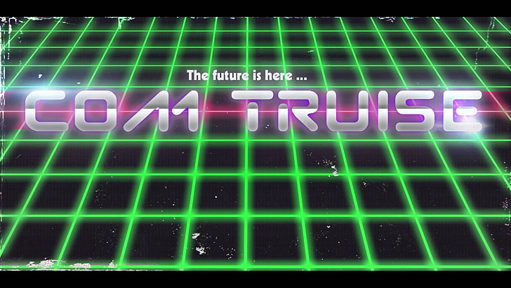 vaporwave, Retro style, 1980s, Com Truise, typography, HD wallpaper