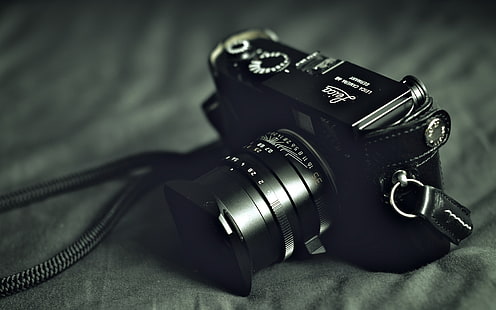 Leica kamera, kamera, gammal, film, foto, HD tapet HD wallpaper